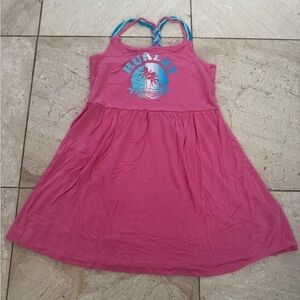 Hurley Pink Sundress with Blue Accents size xl summer